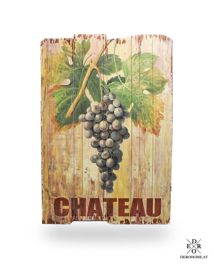 Bild / Holzschild "Chateau Red Wine" - Dero Home & Living