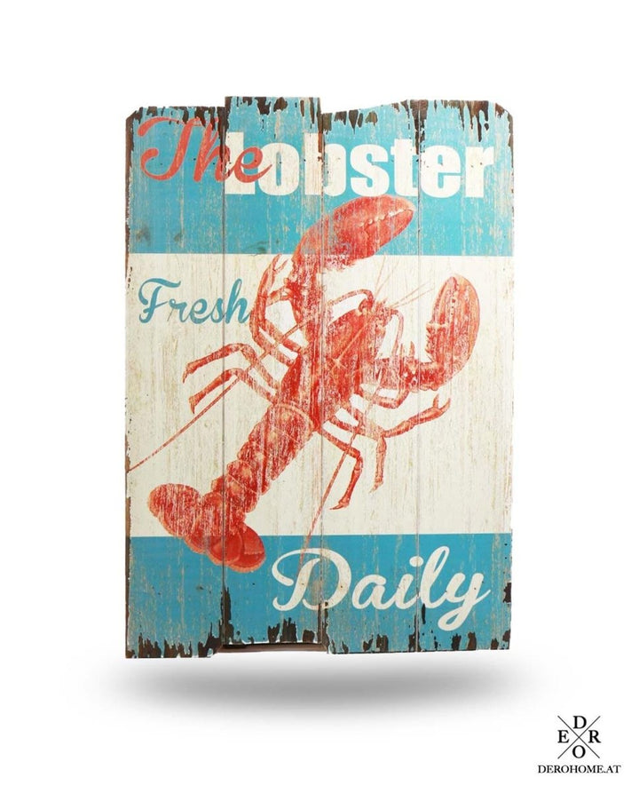 Bild / Holzschild "Lobster" - Dero Home & Living