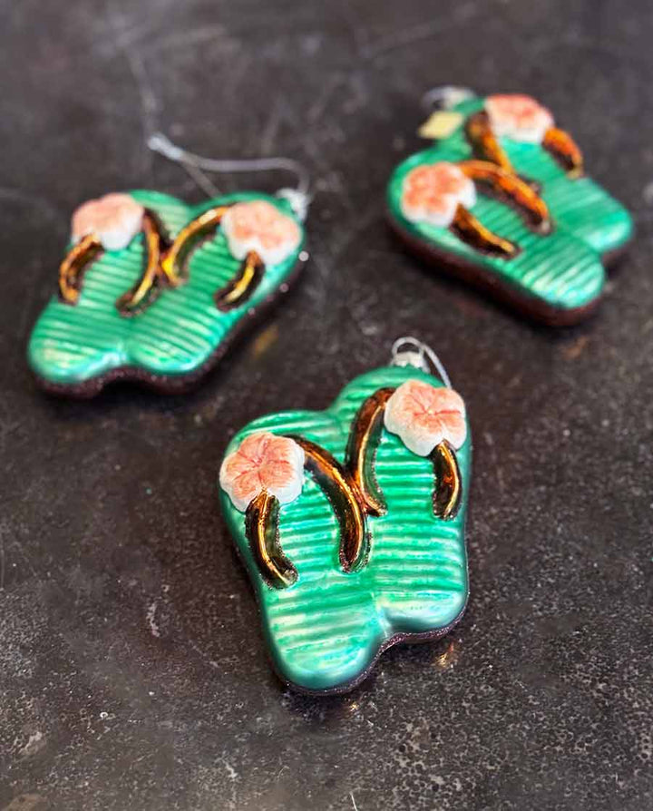 Christbaumschmuck „Flip Flops" – Glasanhänger - Dero Home & Living