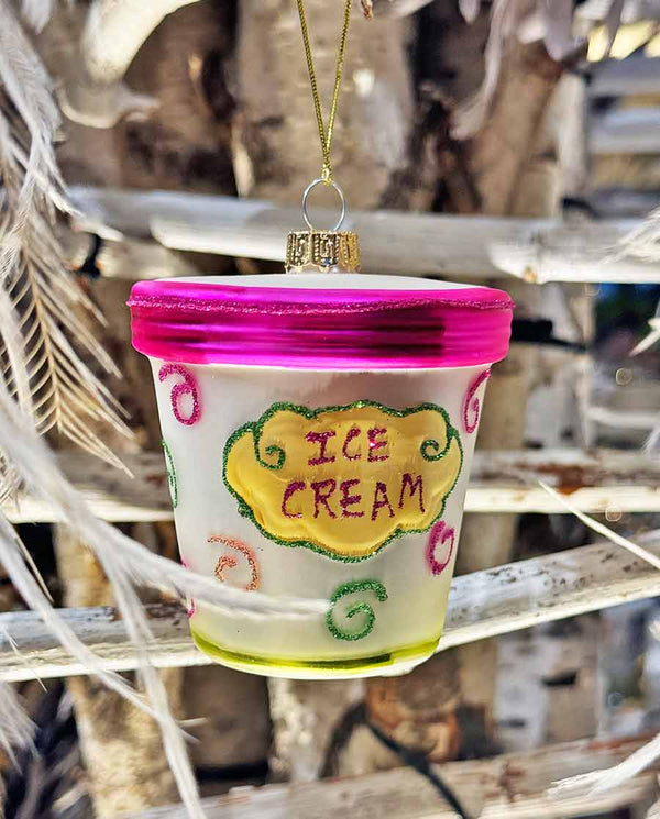 Christbaumschmuck „Ice Cream" – Glasanhänger - Dero Home & Living