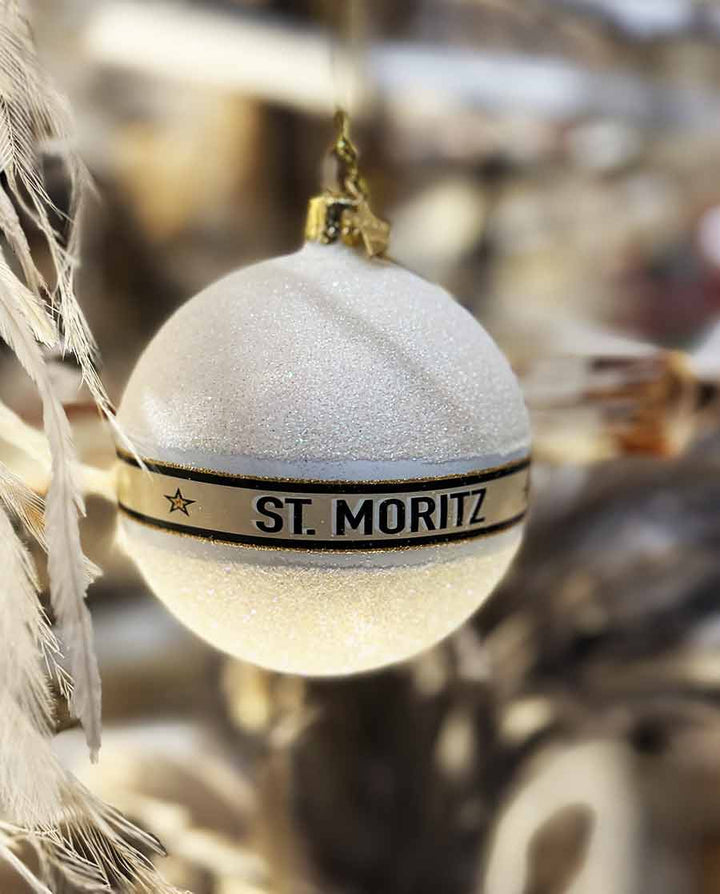 Christbaumschmuck „St. Moritz“ – Glasanhänger / Christbaumkugel - Dero Home & Living