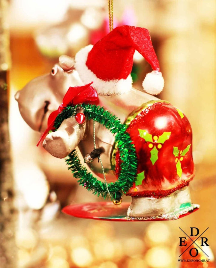 Christbaumschmuck surfendes Nilpferd "Oskar" - Dero Home & Living