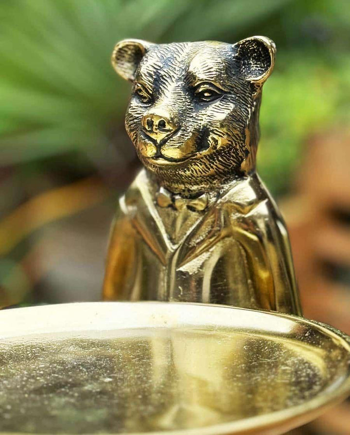 Deko Figur Bär Butler mit Tablett "Paddington" - Dero Home & Living