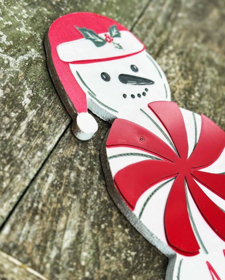 Deko - Schneemann "Snowman" aus Holz - Dero Home & Living