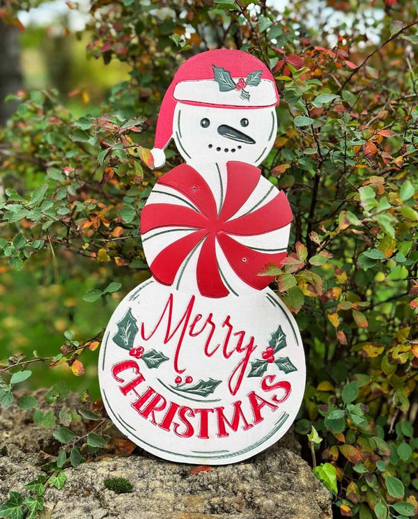 Deko - Schneemann "Snowman" aus Holz - Dero Home & Living