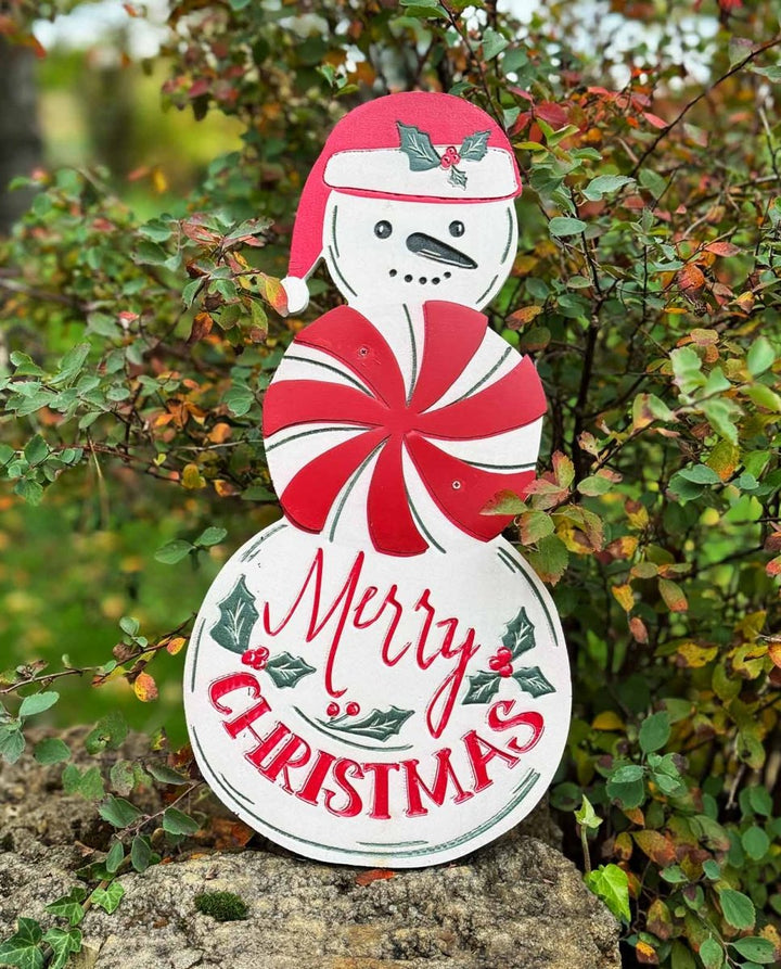 Deko - Schneemann "Snowman" aus Holz - Dero Home & Living