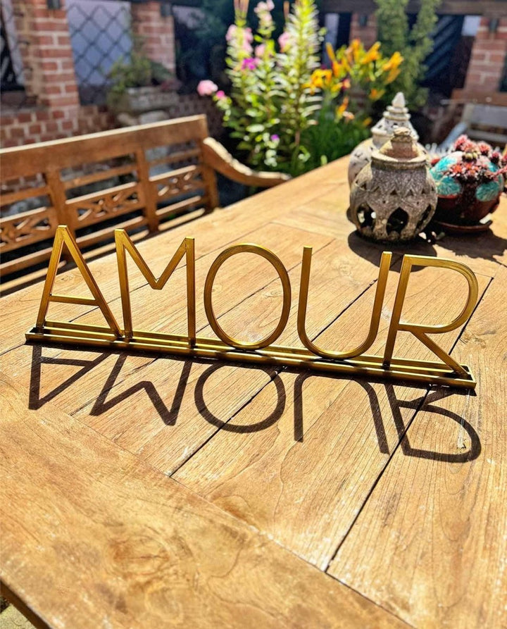 Deko Schriftzug "Amour" - Dero Home & Living