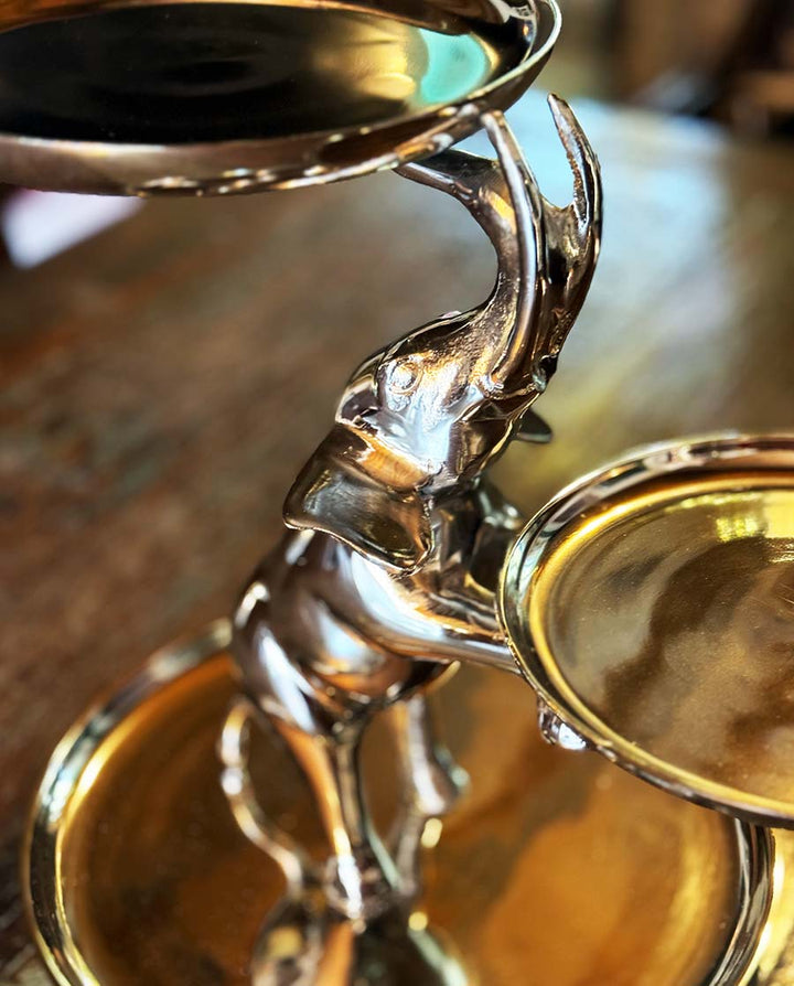 Elefanten Etagere "Elefantenzauber" 3 - stöckige Etagere - Dero Home & Living