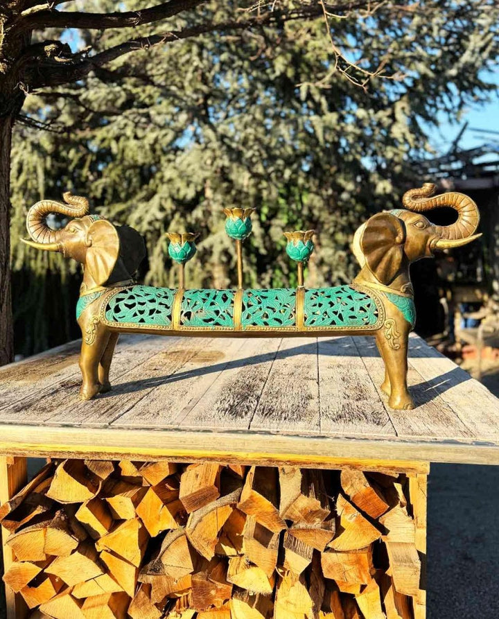 Elefanten Figur Kerzenhalter "Ganesha" - Dero Home & Living