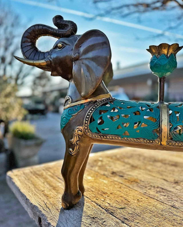 Elefanten Figur Kerzenhalter "Ganesha" - Dero Home & Living
