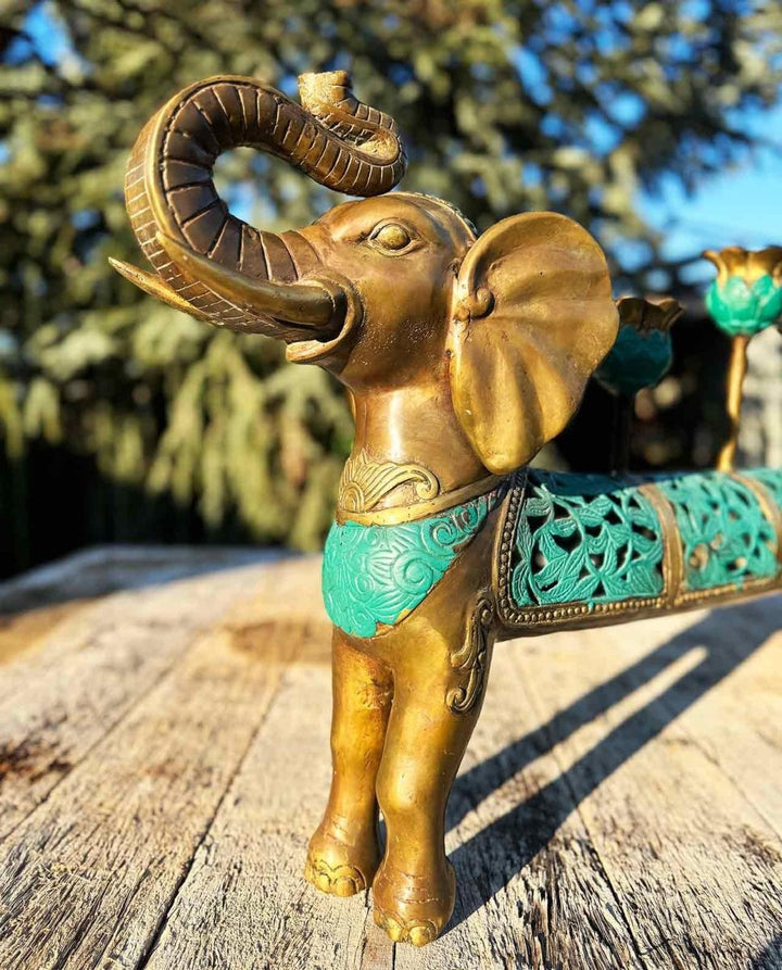 Elefanten Figur Kerzenhalter "Ganesha" - Dero Home & Living