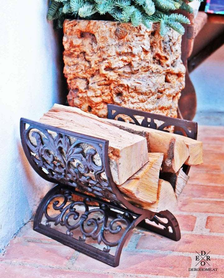 Gusseisen Kaminholzkorb "Joshua" - Dero Home & Living