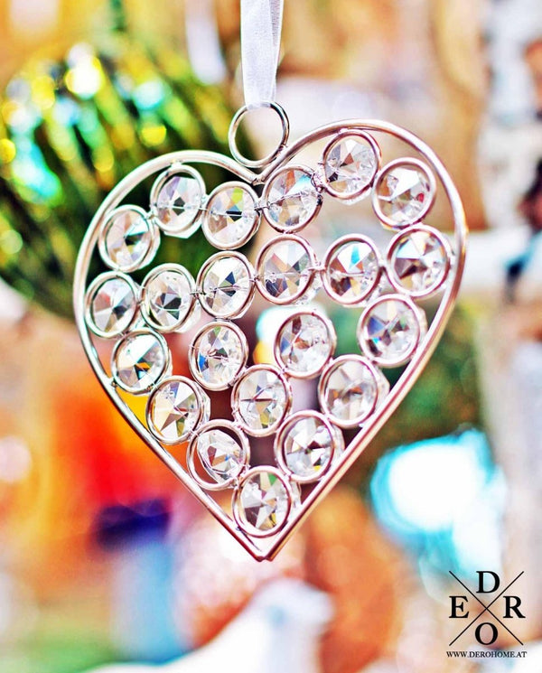 Herz aus Glaselementen "Crystal Heart" - Dero Home & Living