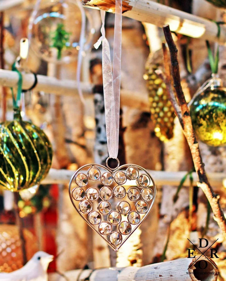 Herz aus Glaselementen "Crystal Heart" - Dero Home & Living