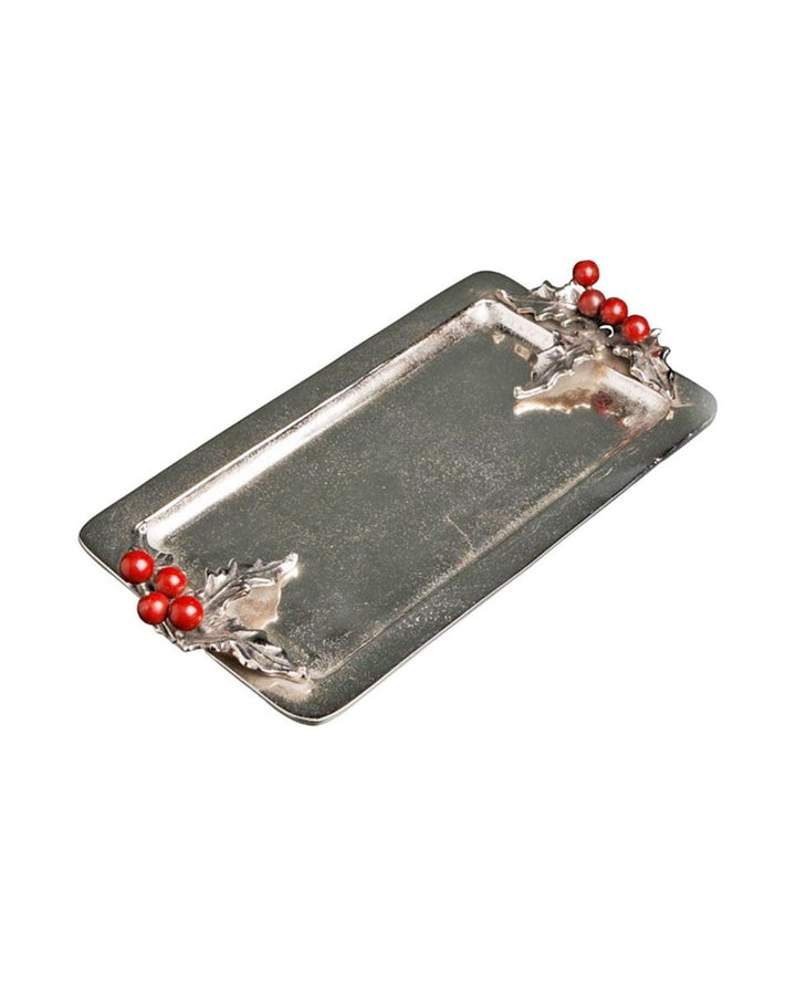 Luxuriöses Weihnachts Tablett „Winterberry Noël“ - Dero Home & Living