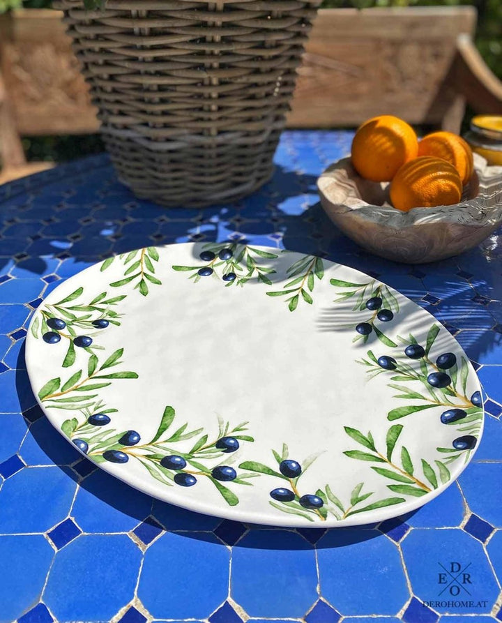 Mediterrane Servierplatte "Black Olives" - Dero Home & Living