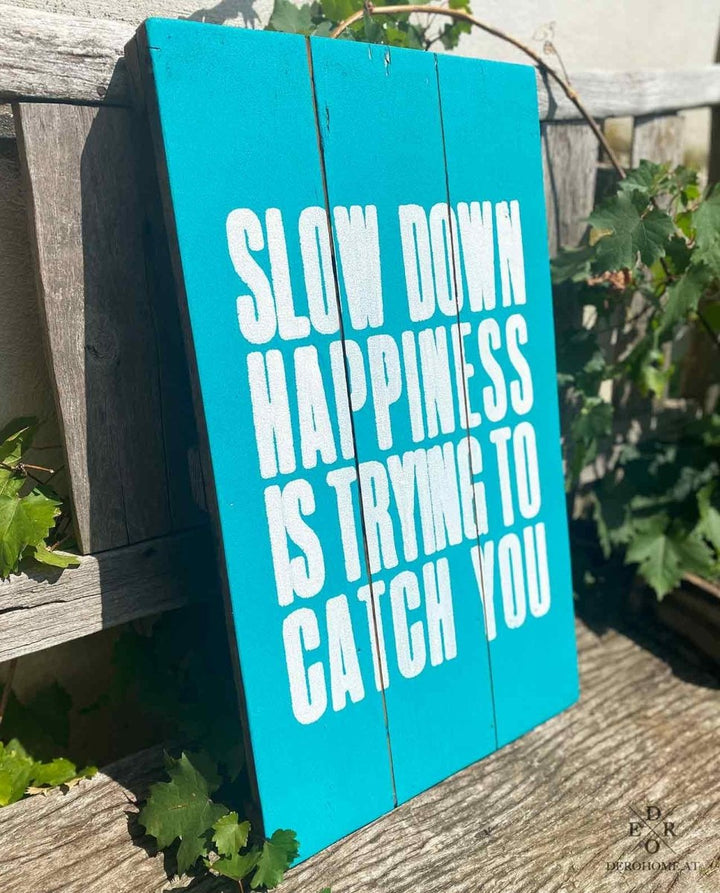 Retro - Schild / Bild "Happiness" - Dero Home & Living