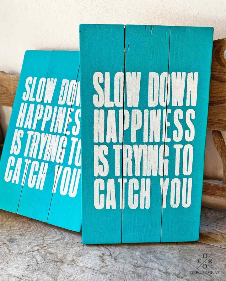 Retro - Schild / Bild "Happiness" - Dero Home & Living