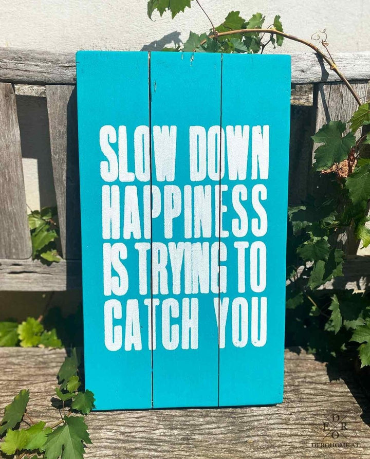 Retro - Schild / Bild "Happiness" - Dero Home & Living