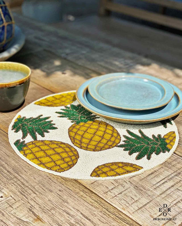 Rundes Tischset "Pineapple" - Dero Home & Living