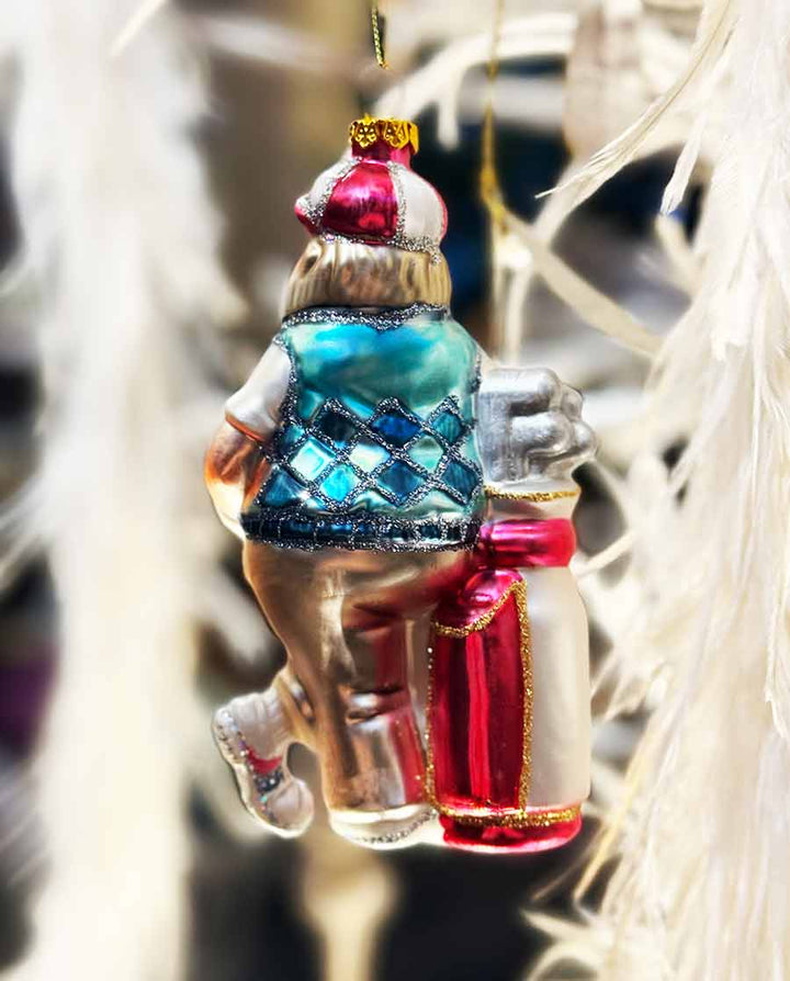 Santa / Weihnachtsmann Golf – Glasfigur & Christbaumschmuck - Dero Home & Living