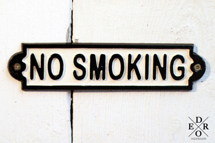 Vintage Türschild "NO SMOKING" - Dero Home & Living