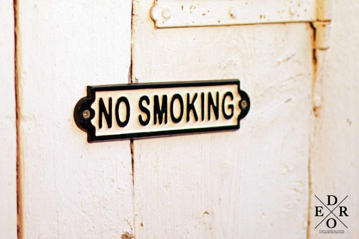 Vintage Türschild "NO SMOKING" - Dero Home & Living