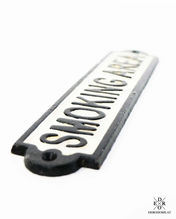 Vintage Türschild "SMOKING AREA" - Dero Home & Living