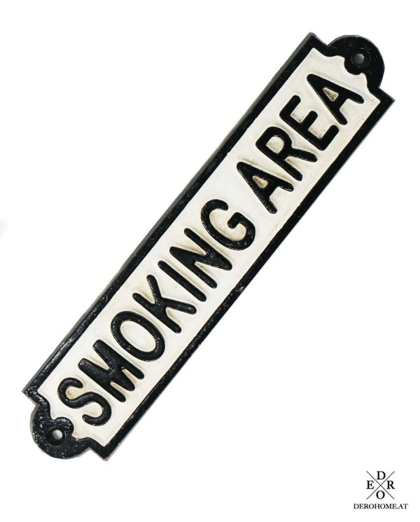 Vintage Türschild "SMOKING AREA" - Dero Home & Living